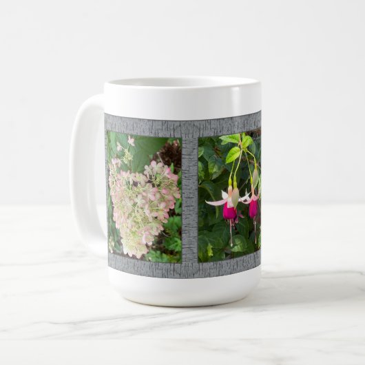 Inspirerend koffie-Mok met bloemen Koffiemok (Voorkant links)