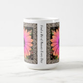 Inspirerend koffie Mok met briljante Gazanias (Center)