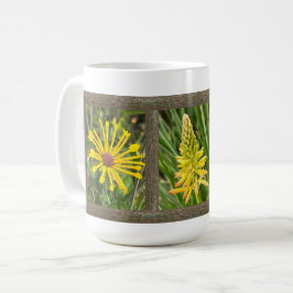 Inspirerend koffie-Mok met gele bloemen Koffiemok