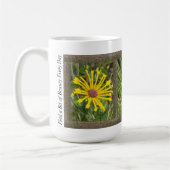 Inspirerend koffie-Mok met gele bloemen Koffiemok (Links)