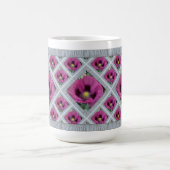 Inspirerend koffie Mok met Magenta Poppies (Center)