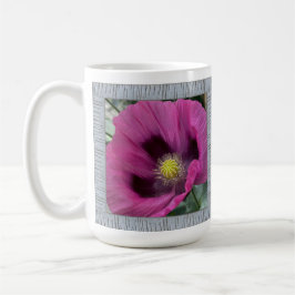 Inspirerend koffie Mok met Magenta Poppies