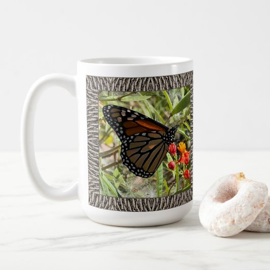 Inspirerend Koffie Mok met Monarch op Milkweed (Met donut)