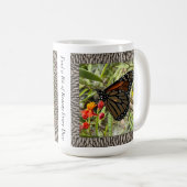 Inspirerend Koffie Mok met Monarch op Milkweed (Voorkant rechts)