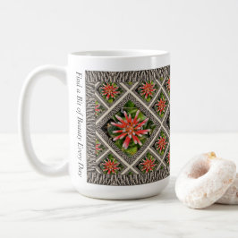 Inspirerend koffie Mok met Oranje aloë's