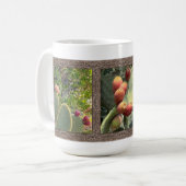 Inspirerend koffie-Mok met Prickly Pear Cacti Koffiemok (Voorkant links)