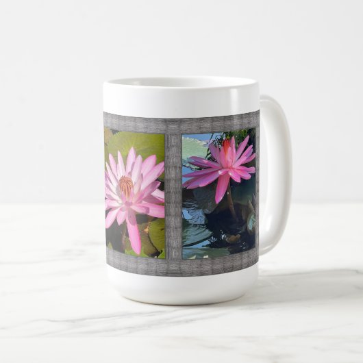 Inspirerend koffie Mok met Water Lillies (Voorkant rechts)