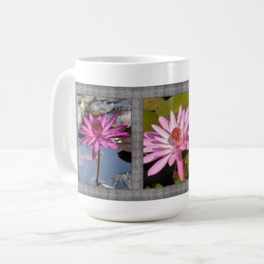 Inspirerend koffie Mok met Water Lillies (Voorkant links)