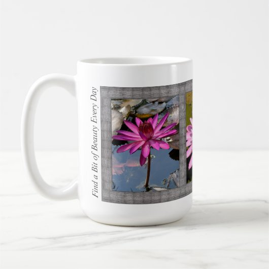 Inspirerend koffie Mok met Water Lillies (Links)