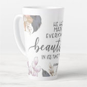 Inspirerend koffiekopje latte mok (Linkerhoek)