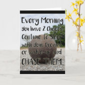 Inspirerend kogelstoten gooien Kaart (Gele Bloem)