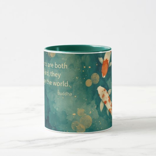 Inspirerend Koi Vijver Koffie Mok (Midden)