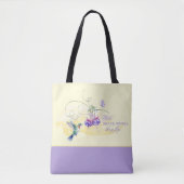 Inspirerend kolibrie en vlinder tote bag (Voorkant)