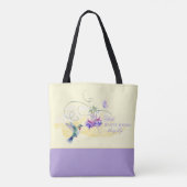 Inspirerend kolibrie en vlinder tote bag (Achterkant)