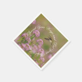 Inspirerend kolibrie servet (Hoek)