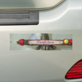 Inspirerend konijn: altijd liefde teken kunst afdr bumpersticker (Op auto)