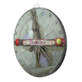 Inspirerend konijn: altijd liefde teken kunst afdr dartbord (Voorkant Rechts)