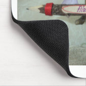 Inspirerend konijn: altijd liefde teken kunst afdr muismat (Hoek)