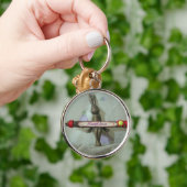 Inspirerend konijn: altijd liefde teken kunst afdr sleutelhanger (Hand)