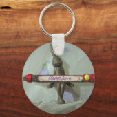 Inspirerend konijn: altijd liefde teken kunst afdr sleutelhanger (Voorkant)