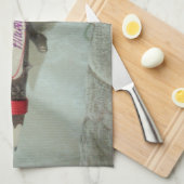 Inspirerend konijn: altijd liefde teken kunst afdr theedoek (Quarter Fold)