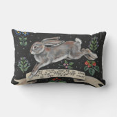 Inspirerend konijnenkonijn kussen (Achterkant)