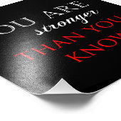 Inspirerend krachtiger dan u weet Quote Foto Afdruk (Hoek)