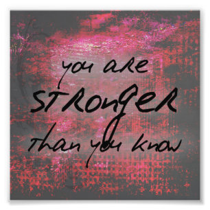 Inspirerend krachtiger dan u weet Quote Foto Afdruk