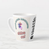 Inspirerend krijg je glans op koffie mok (Linkerhoek)