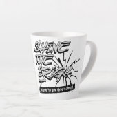 Inspirerend krijg je glans op koffie mok (Rechterhoek)