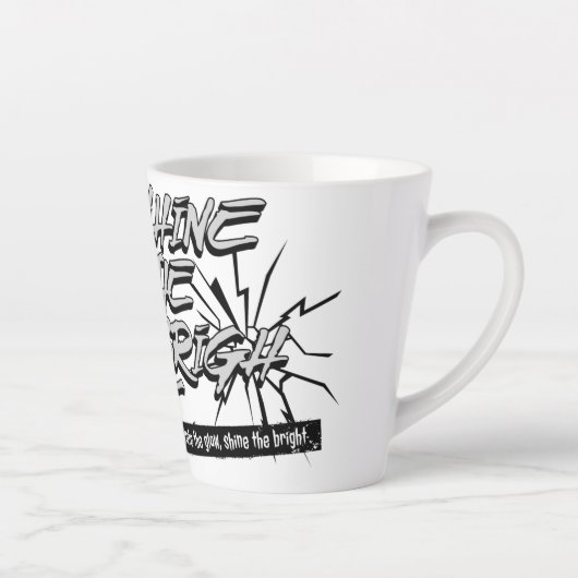 Inspirerend krijg je glans op koffie mok (Rechts)