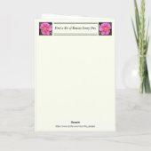 Inspirerend krijgt een Eurocard met roze Camellia Kaart (Achterkant)