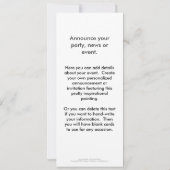 Inspirerend kunst die hij moet kennen kaart (Achterkant)