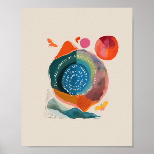 Inspirerend kunst door MHN Poster (Voorkant)