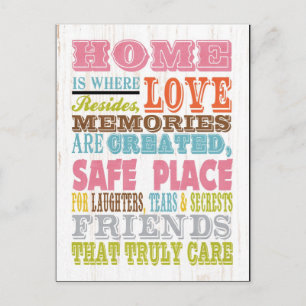 Inspirerend kunst - Home Briefkaart
