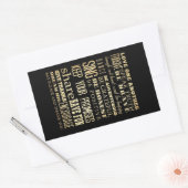 Inspirerend kunst - hou van elkaar. rechthoekige sticker (Envelop)