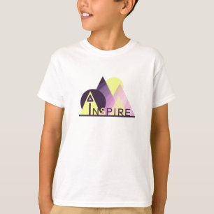 Inspirerend Kunst "INSPIRE" Jongens T-shirt