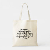 Inspirerend kunst is je eigen korte citaten tote bag (Achterkant)