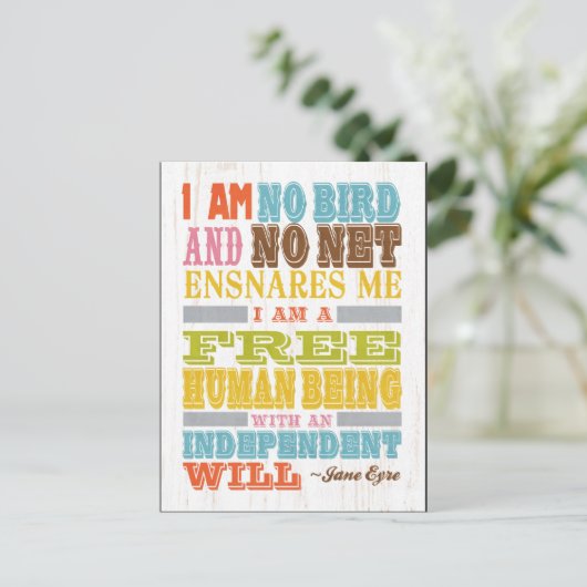 Inspirerend kunst - Jane Eyre Briefkaart (Staand voorkant)