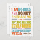 Inspirerend kunst - Jane Eyre Briefkaart (Voorkant / Achterkant)