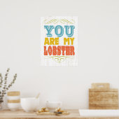 Inspirerend kunst - Lobster Poster (Keuken)