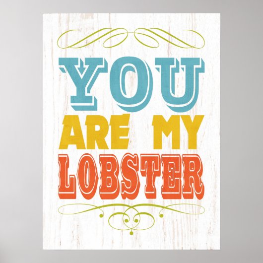 Inspirerend kunst - Lobster Poster (Voorkant)