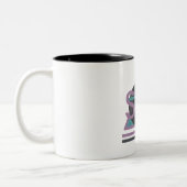 Inspirerend kunst "SOUL" tweekleurige Mok (Links)