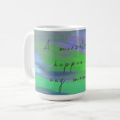Inspirerend kunst wonder bericht koffiemok (Voorkant links)