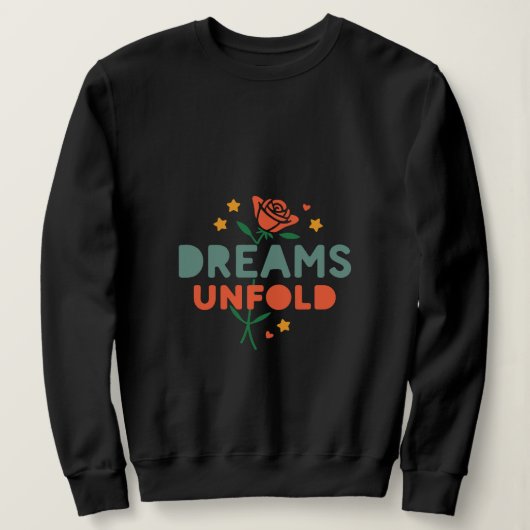 Inspirerend kunstenaarschap "Dreams Unfold" Trui (Design voorkant)