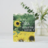 Inspirerend: Laat je geloof groter zijn dan angst Briefkaart (Staand voorkant)