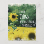 Inspirerend: Laat je geloof groter zijn dan angst Briefkaart (Voorkant)