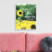 Inspirerend: Laat je geloof groter zijn dan angst Canvas Afdruk (Insitu (Woonkamer))