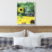 Inspirerend: Laat je geloof groter zijn dan angst Canvas Afdruk (Insitu (Slaapkamer))