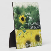 Inspirerend: Laat je geloof groter zijn dan angst Fotoplaat (Zijkant)